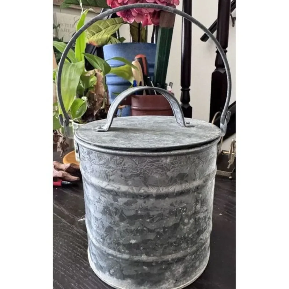 Vintage Bath & Body Works Galvanized 2 Piece Bucket. 5